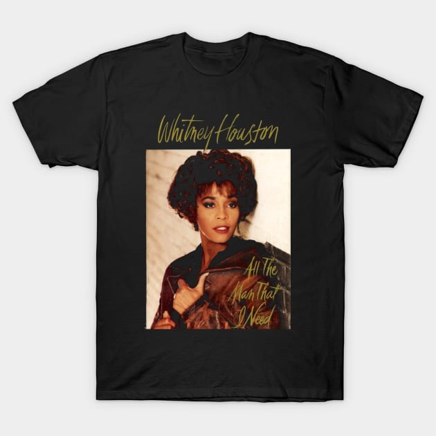 Whitney Houston Vintage T-Shirt by Garza Arcane